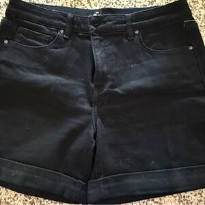 LuLaRoe Black Jean Shorts Cuffed Hem
